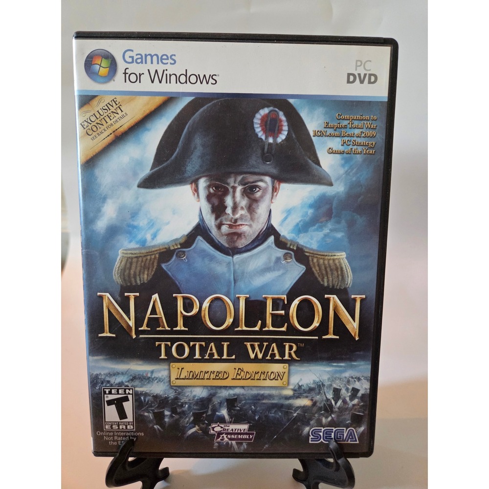 Napoleon Total War Limited Edition PC DVD Game 2-Disc Set with Manual SEGA 2010